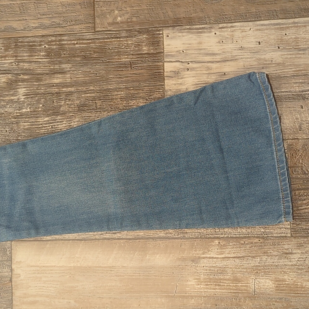 7FAMK Ultra High Rise Skinny Boot jeans 7U413567 color Golden Hour sz23 Tall NWT - Picture 12 of 15